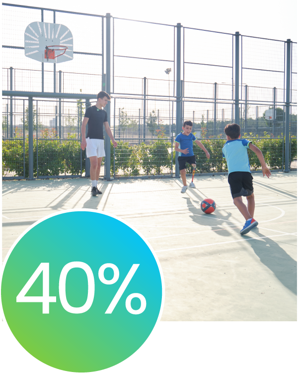 40%